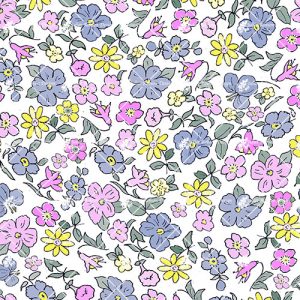 Outline Pastel Flowers DITSY3005