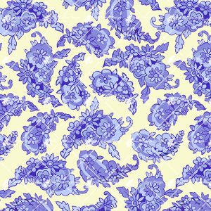Blue Paisley M1586