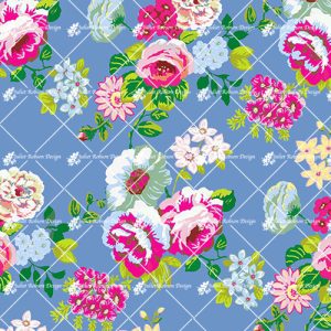 Trailing Chintz on Blue F3016