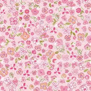 Pink Flowers on Pink DITSY3004