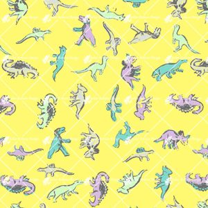 Dinos on Yellow DITSY3023