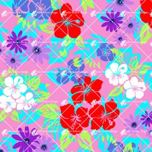 Flowers on Pink T1070