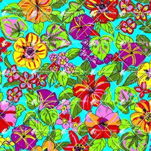 Loose Jungle Flowers F3057