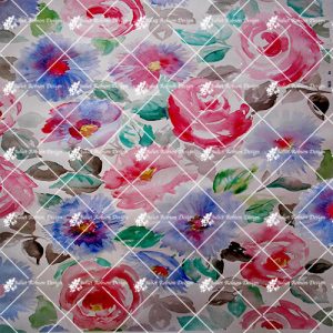 Watercolour Roses & Blue CARD126