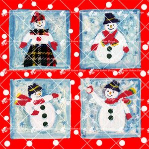 Four Snowmen CARDC179