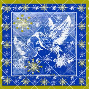 2 Doves & Border CARDC174