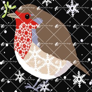 Snowflake Robin CARDC203