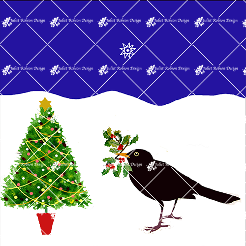 Blackbird and Tree CARD210