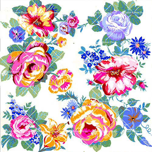 Roses and Lilies CardC214