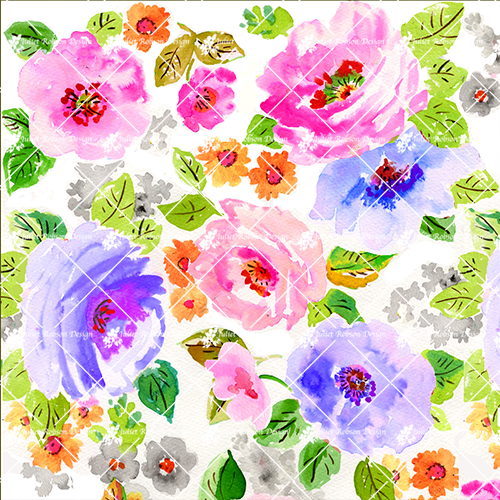 Watercolour Flowers CardC213