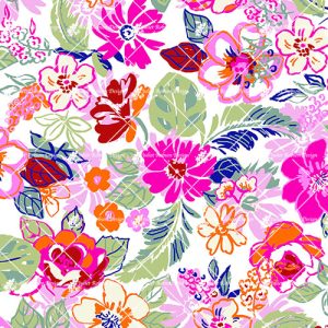 Bright Pinks Daisies and Flowers F914
