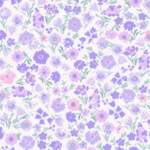 Mauve and Pink Scattered Flowers D2406