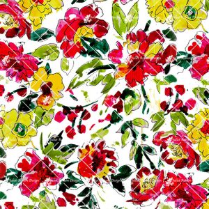 Loose Red Yellow Flowers F2273