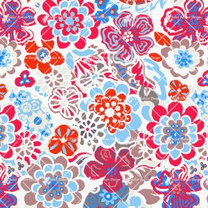 Loose Paisley and Flowers M2456
