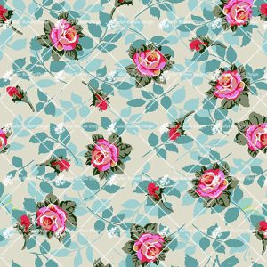 Mini Roses & Leaves D2264