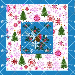 Robin Snow Border CARD2280