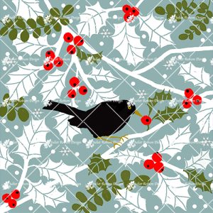 Blackbird and Berries CARDC2315