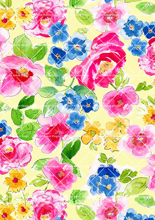 Watercolours Flowers F2309
