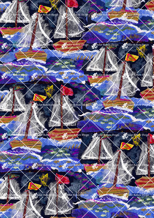 Boats Collage M2307
