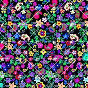 Mini Flowers and Paisley D643