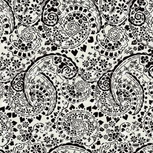 Black and White Paisley M1734