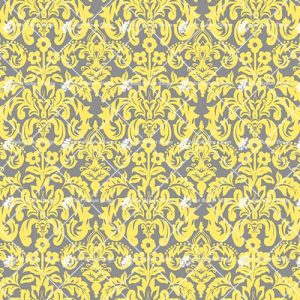 Yellow Grey Ornament M1737