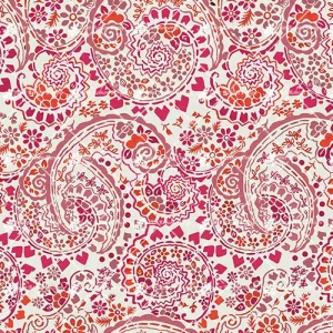 Pink Red Paisley M2325