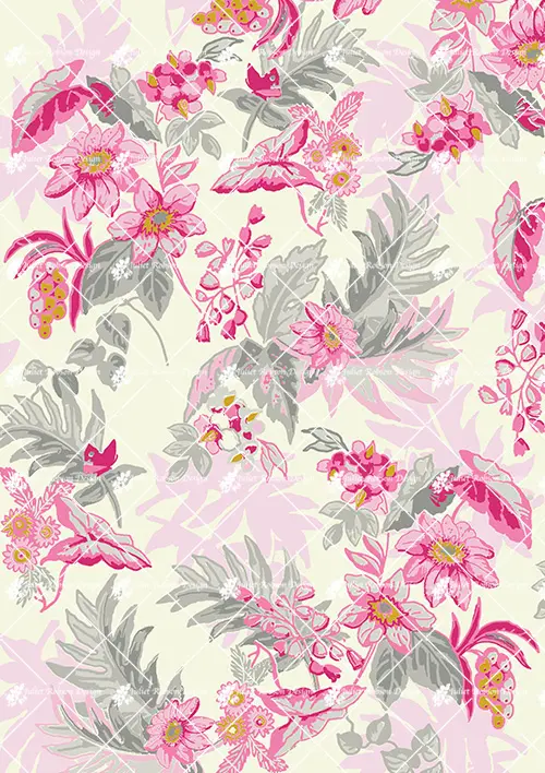 Pink Grey Trop F7273