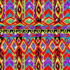 Red-Orange Lozenge Stripe M7289